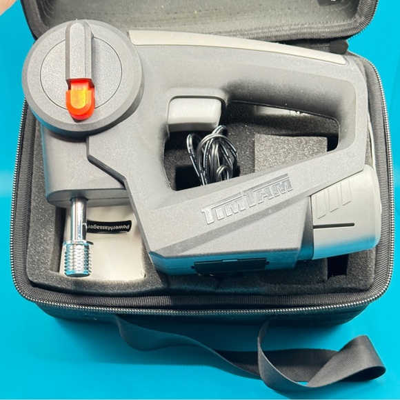 TimTam Power Massager Percussion Gun w/ Battery, Charger, Case & Attachments - Picture 1 of 16
